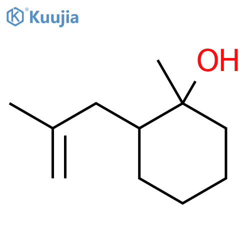 1-Methyl-2-(2-methylprop-2-en-1-yl)cyclohexan-1-ol structure