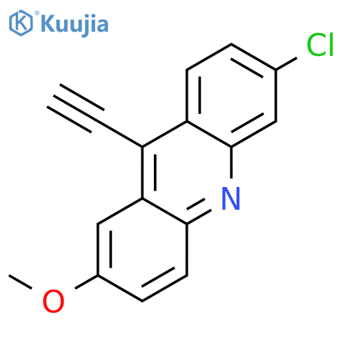 Acridine, 6-chloro-9-ethynyl-2-methoxy- structure