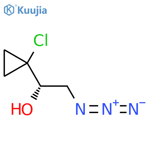 (1S)-2-azido-1-(1-chlorocyclopropyl)ethan-1-ol structure