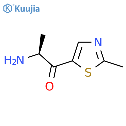 (2S)-2-amino-1-(2-methyl-1,3-thiazol-5-yl)propan-1-one structure