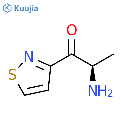 1-Propanone, 2-amino-1-(3-isothiazolyl)-, (2R)- structure