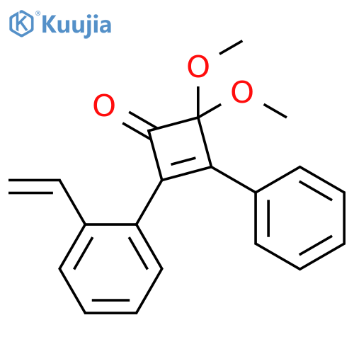 2-Cyclobuten-1-one, 2-(2-ethenylphenyl)-4,4-dimethoxy-3-phenyl- structure