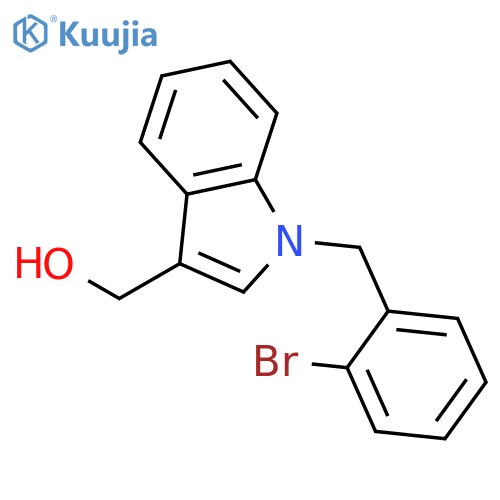 1H-Indole-3-methanol, 1-[(2-bromophenyl)methyl]- structure