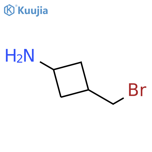 3-(bromomethyl)cyclobutan-1-amine structure