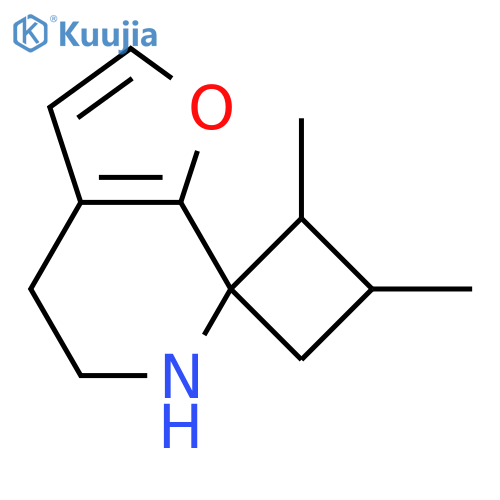 3,4-dimethyl-5',6'-dihydro-4'H-spirocyclobutane-1,7'-furo2,3-cpyridine structure