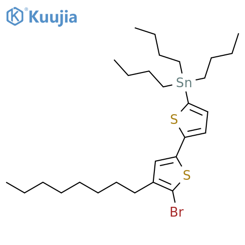 Stannane, (5'-bromo-4'-octyl[2,2'-bithiophen]-5-yl)tributyl- structure