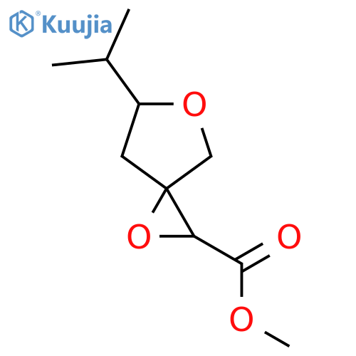 Methyl 6-(propan-2-yl)-1,5-dioxaspiro[2.4]heptane-2-carboxylate structure