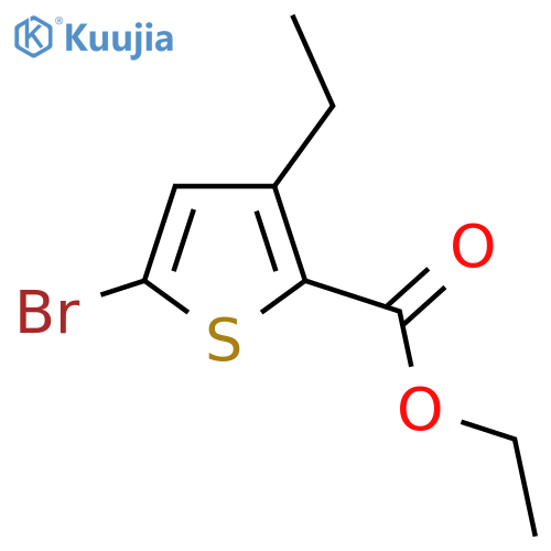 Ethyl 5-bromo-3-ethylthiophene-2-carboxylate structure