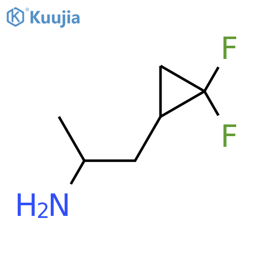 1-(2,2-Difluorocyclopropyl)propan-2-amine structure
