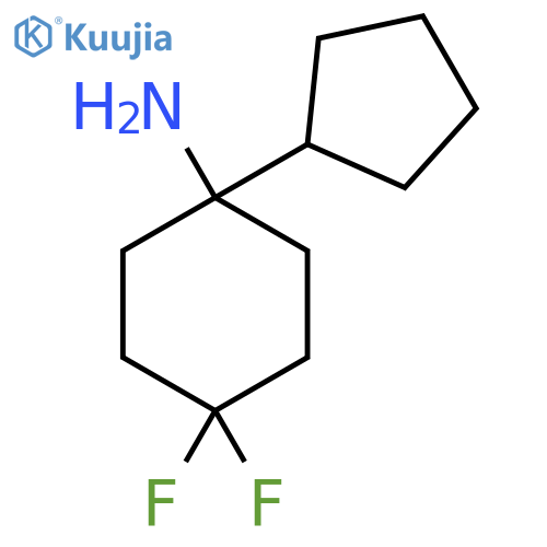 1-cyclopentyl-4,4-difluorocyclohexan-1-amine structure