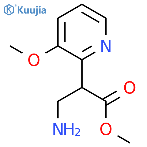 methyl 3-amino-2-(3-methoxypyridin-2-yl)propanoate structure