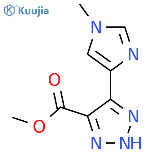 methyl 5-(1-methyl-1H-imidazol-4-yl)-1H-1,2,3-triazole-4-carboxylate structure