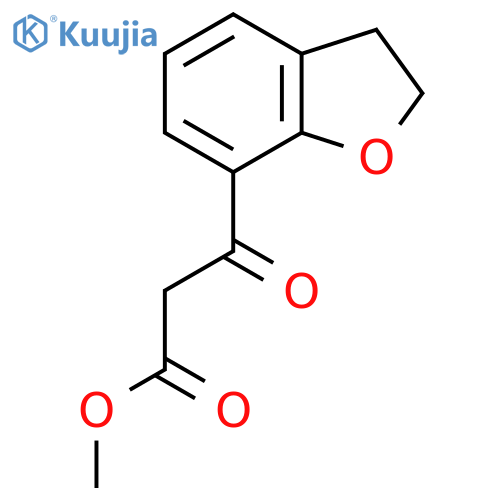 methyl 3-(2,3-dihydro-1-benzofuran-7-yl)-3-oxopropanoate structure