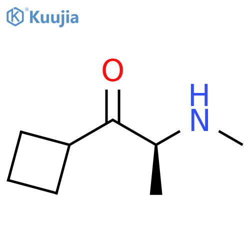 1-Propanone, 1-cyclobutyl-2-(methylamino)-, (2S)- structure
