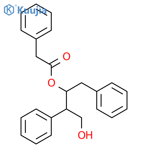 BENZENEACETIC ACID, 3-HYDROXY-2-PHENYL-1-(PHENYLMETHYL)PROPYL ESTER structure