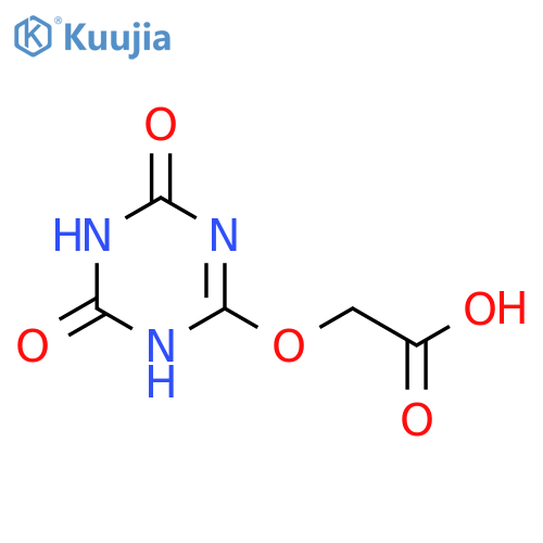 2-[(4,6-dioxo-1,4,5,6-tetrahydro-1,3,5-triazin-2-yl)oxy]acetic acid structure