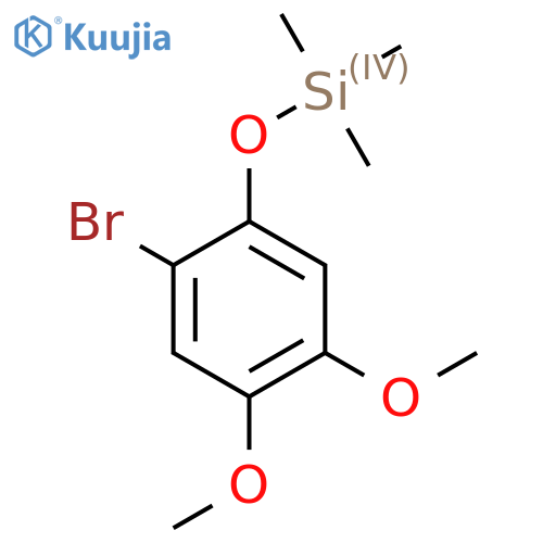 (2-Bromo-4,5-dimethoxyphenoxy)trimethylsilane structure