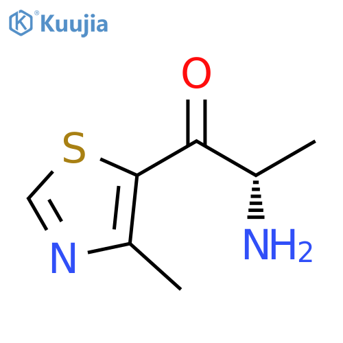 1-Propanone, 2-amino-1-(4-methyl-5-thiazolyl)-, (2S)- structure