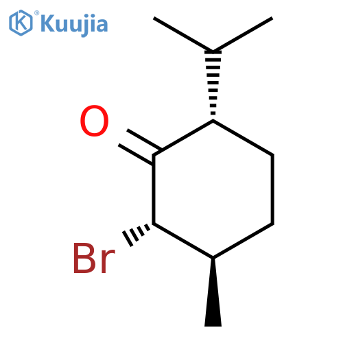 CYCLOHEXANONE, 2-BROMO-3-METHYL-6-(1-METHYLETHYL)-, (2S,3R,6S)- structure