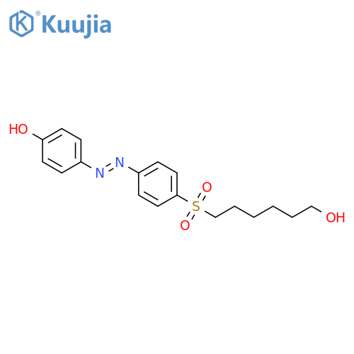 Phenol, 4-[[4-[(6-hydroxyhexyl)sulfonyl]phenyl]azo]- structure