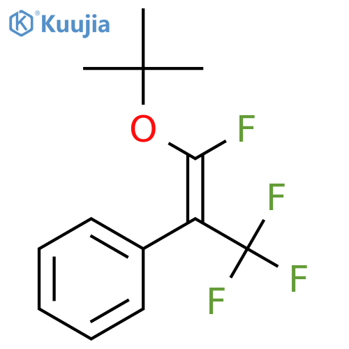 Benzene, [2-(1,1-dimethylethoxy)-2-fluoro-1-(trifluoromethyl)ethenyl]- structure
