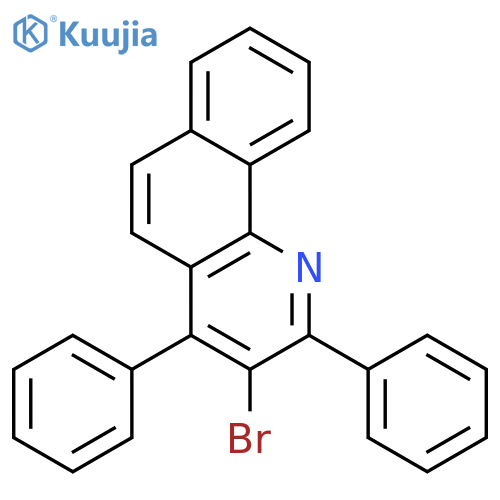 Benzo[h]quinoline, 3-bromo-2,4-diphenyl- structure
