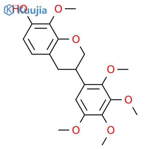 2',3',4',5',7,8-Hexahydroxyisoflavan; (S)-form, 2',3',4',5',8-Penta-Me ether structure
