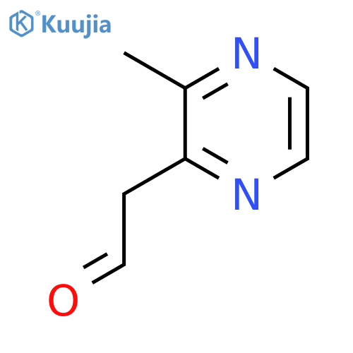 2-(3-methylpyrazin-2-yl)acetaldehyde structure