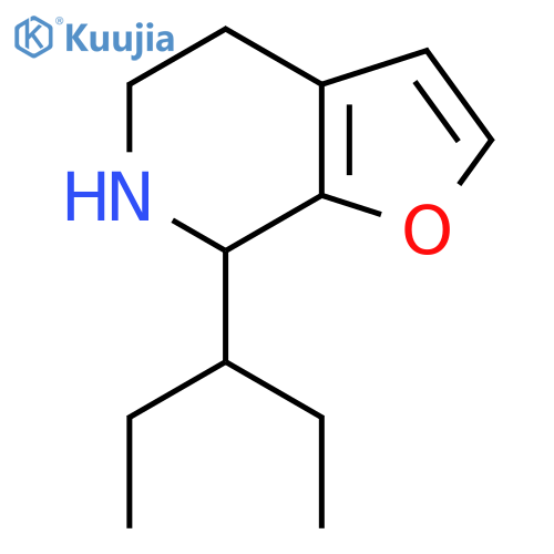 7-(pentan-3-yl)-4H,5H,6H,7H-furo2,3-cpyridine structure