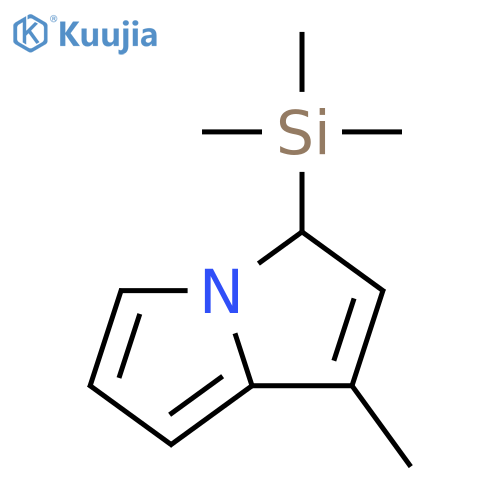 1-methyl-3-(trimethylsilyl)-3H-Pyrrolizine structure