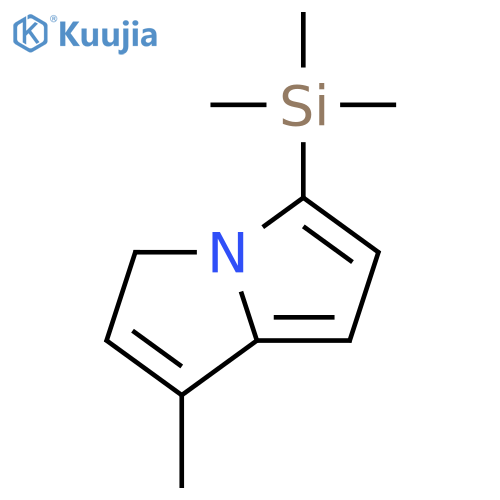 3H-Pyrrolizine, 1-methyl-5-(trimethylsilyl)- structure