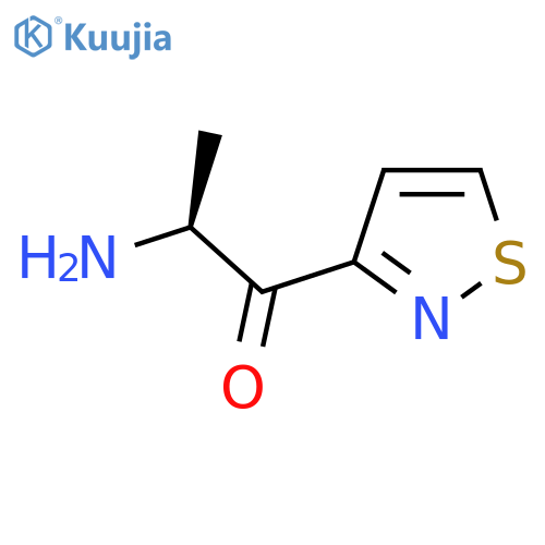 (2S)-2-amino-1-(1,2-thiazol-3-yl)propan-1-one structure