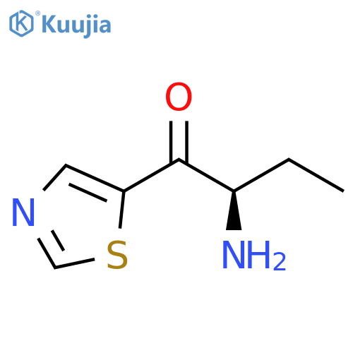 1-Butanone, 2-amino-1-(5-thiazolyl)-, (2R)- structure