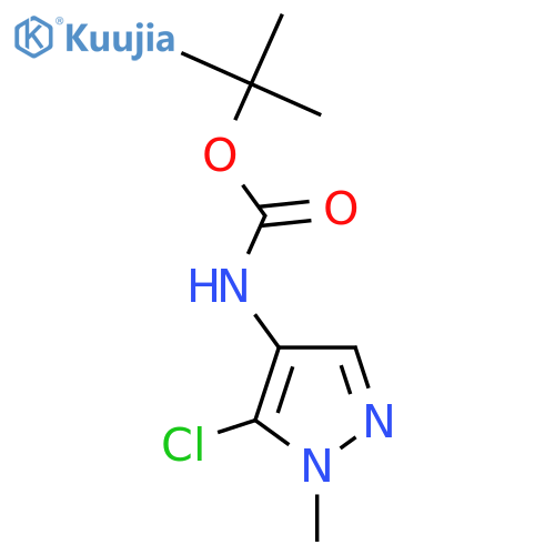 Tert-butyl n-(5-chloro-1-methyl-1h-pyrazol-4-yl)carbamate structure