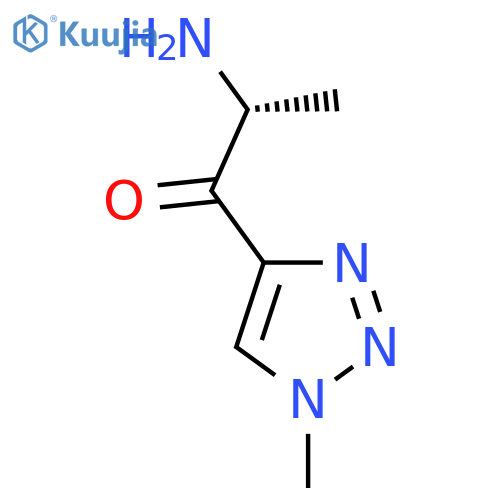 (2R)-2-amino-1-(1-methyl-1H-1,2,3-triazol-4-yl)propan-1-one structure