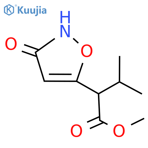 Methyl 2-(3-hydroxyisoxazol-5-yl)-3-methylbutanoate structure
