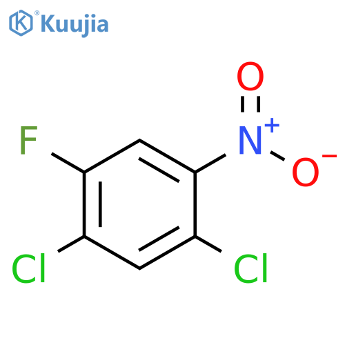 1,5-dichloro-2-fluoro-4-nitro-benzene structure