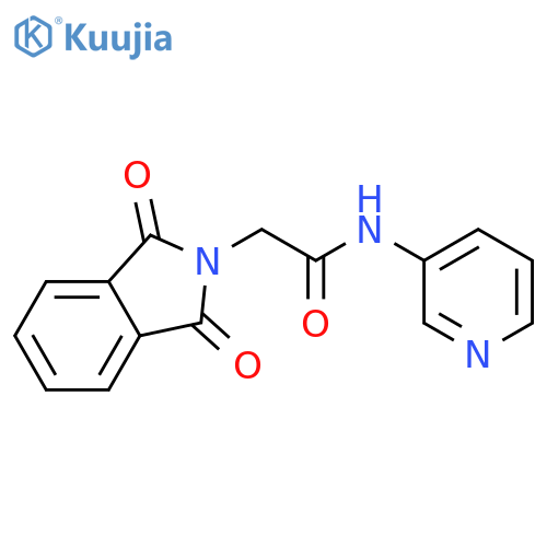 2-(1,3-dioxo-1,3-dihydro-2H-isoindol-2-yl)-N-(pyridin-3-yl)acetamide structure