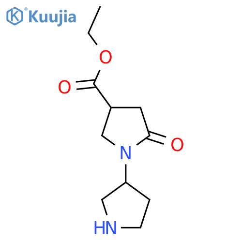 Ethyl 5-oxo-1-(pyrrolidin-3-yl)pyrrolidine-3-carboxylate structure