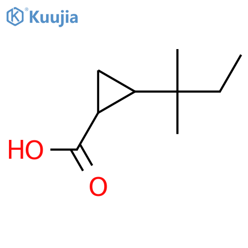 2-(2-methylbutan-2-yl)cyclopropane-1-carboxylic acid structure