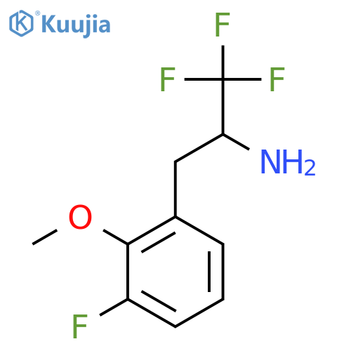 1,1,1-trifluoro-3-(3-fluoro-2-methoxyphenyl)propan-2-amine structure