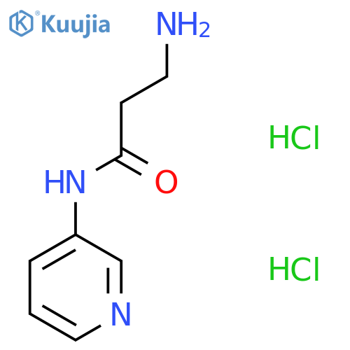 3-amino-N-(pyridin-3-yl)propanamide dihydrochloride structure