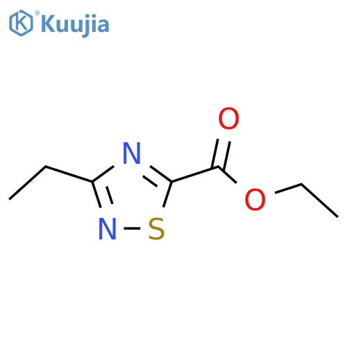 Ethyl 3-ethyl-1,2,4-thiadiazole-5-carboxylate structure
