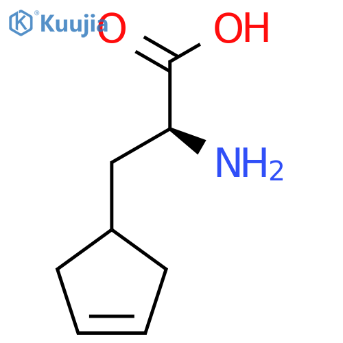 (2S)-2-amino-3-(cyclopent-3-en-1-yl)propanoic acid structure