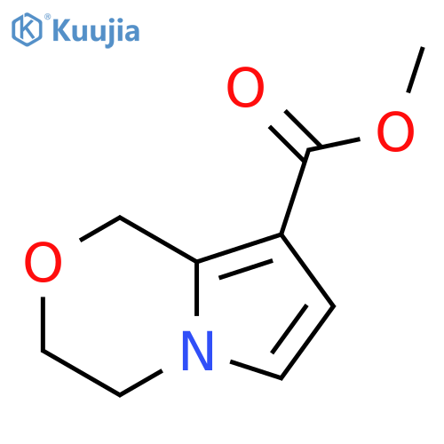 methyl 1H,3H,4H-pyrrolo2,1-c1,4oxazine-8-carboxylate structure