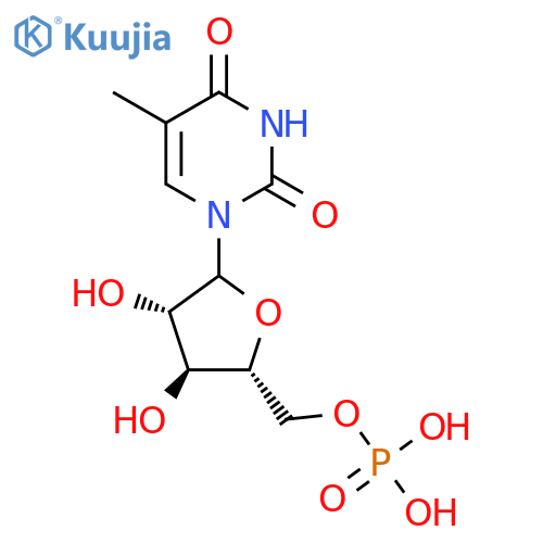 1-beta-Arabinofuranosylthymine 5'-monophosphate structure