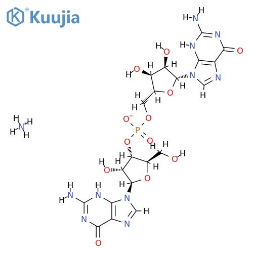 Guanosine, guanylyl-(3'->5')-, ammonium salt structure