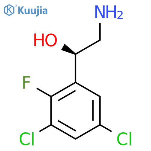 (1R)-2-amino-1-(3,5-dichloro-2-fluorophenyl)ethan-1-ol structure