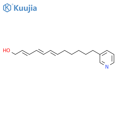 2,4,6-DODECATRIEN-1-OL, 12-(3-PYRIDINYL)-, (2E,4E,6E)- structure
