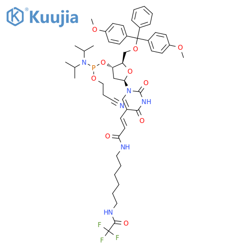 Amino-modifier C6 dT Phosphoramidite structure